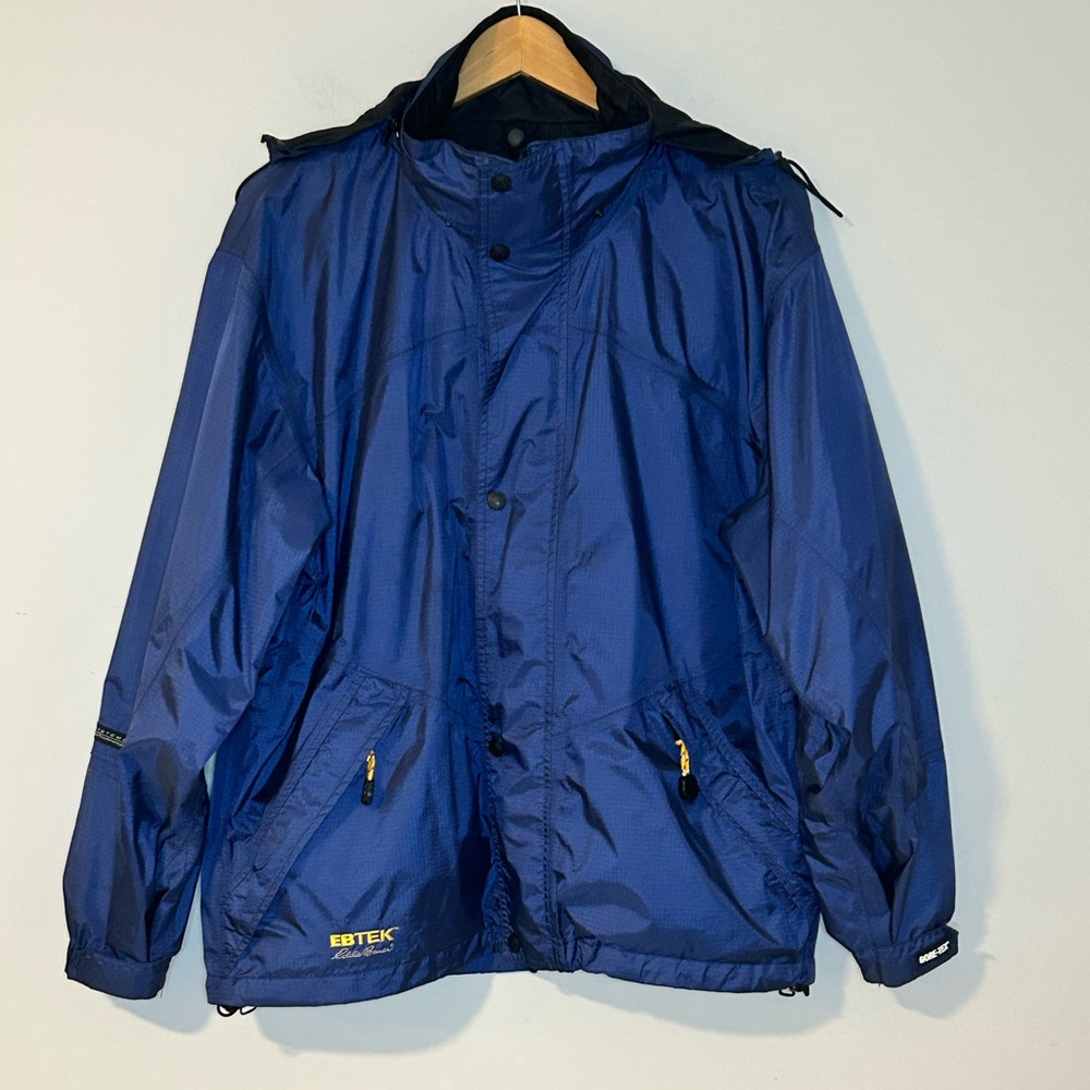 NWOT Eddie Bauer EBTEK Gore-Tex Blue Waterproof Jacket Size S/P